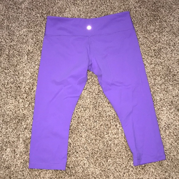 lululemon athletica Pants - Lululemon Purple Crops